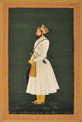 Mughal Art Shah Jahan Potrait Watercolor Paintings