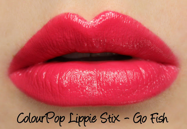 ColourPop Lippie Stix - Go Fish Swatches & Review