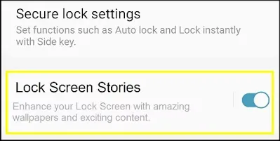 Samsung Lock Screen Settings In Samsung Galaxy S8 Plus