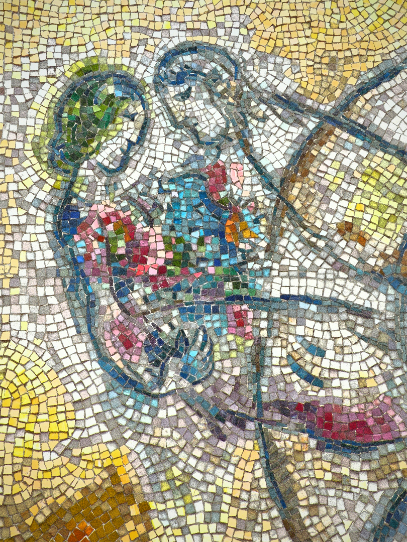 Северная мозаика 2024. Мозаика Чикагского банка Шагал. Картина мозаика мозаика Шагал.
