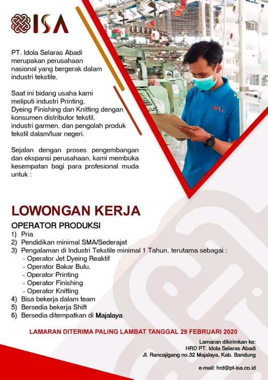 Loker terbaru majalaya