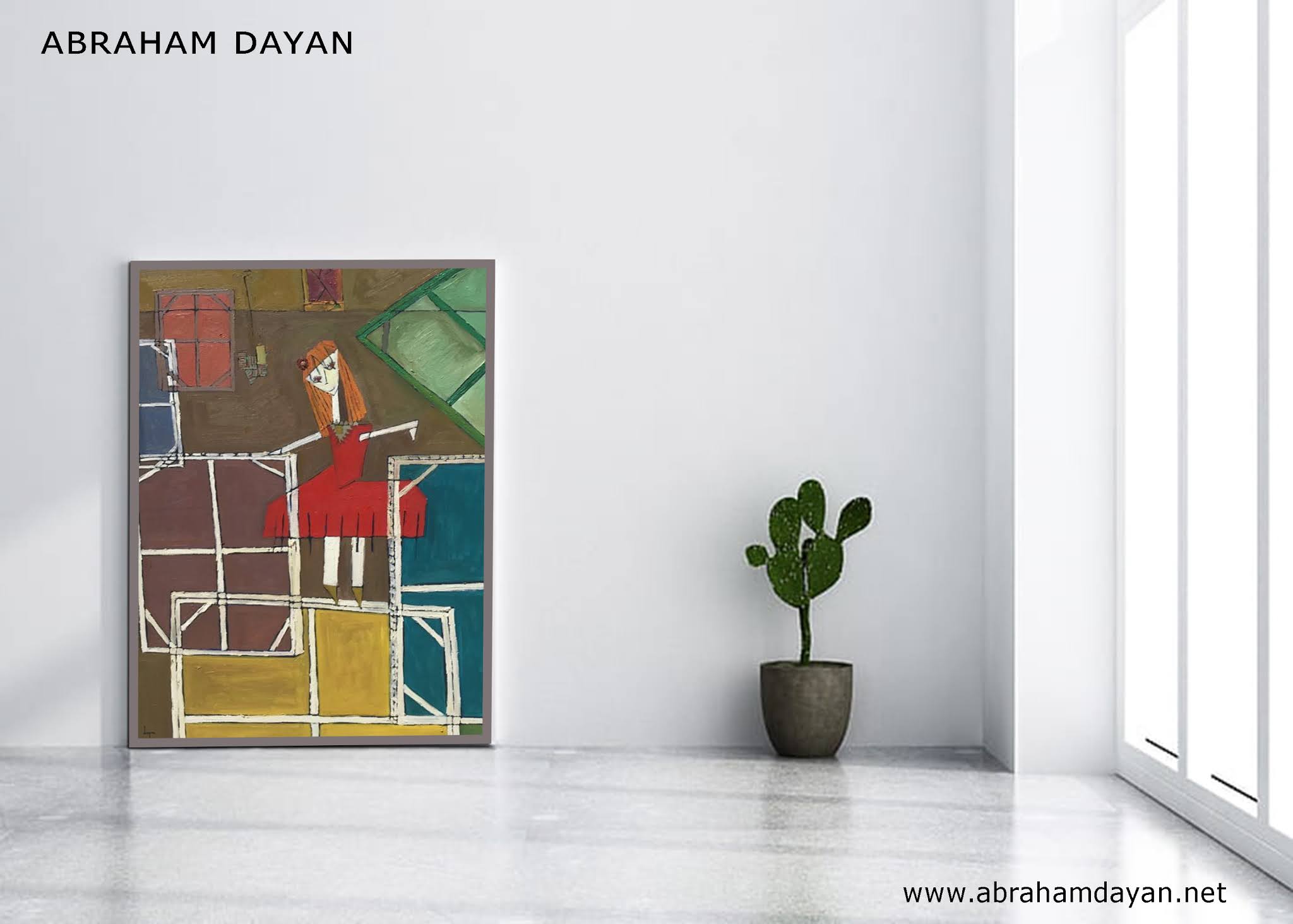Custom Canvas Painting Artist The Famous Artist Abraham Dayan