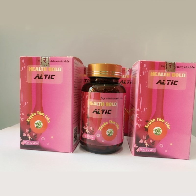 Aticomia Thực phẩm bảo vệ sức khỏe Healthy Gold Altic Xuyên Tâm Liên