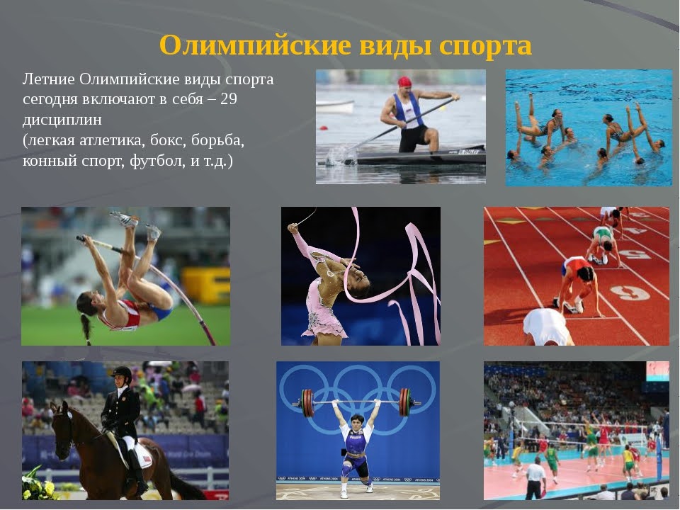 Современные олимпийские игры дисциплины. Летние виды спорта. Летние Олимпийские виды спорта. Виды летних Олимпийских игр.