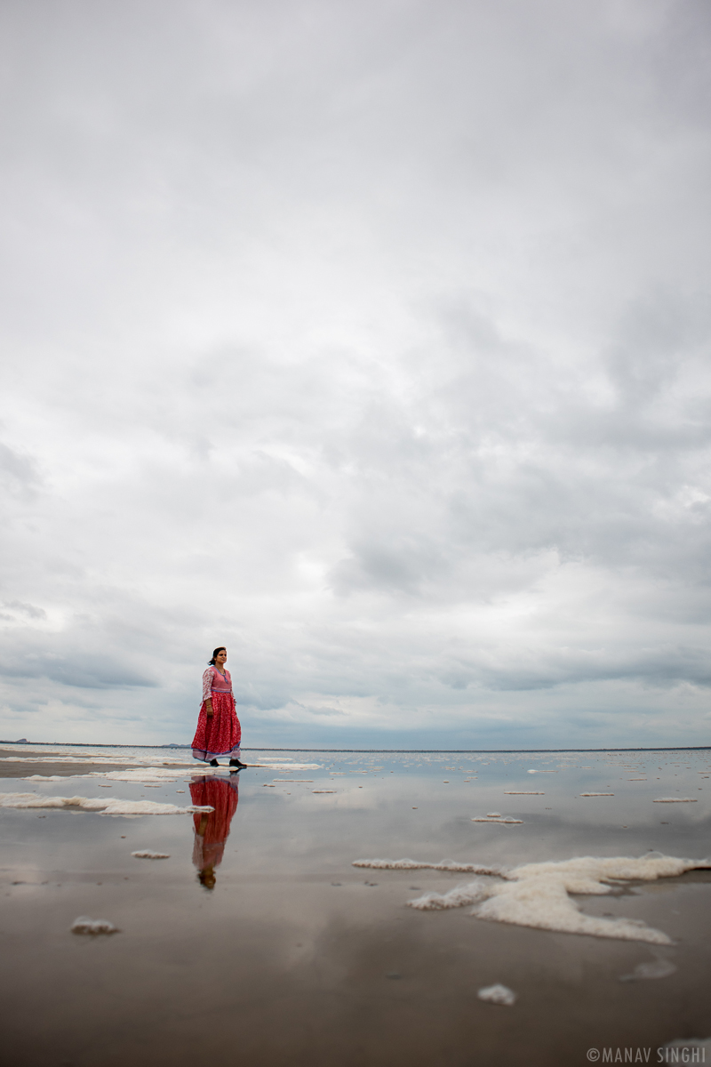 Reflections -Portrait Somewhere at Sambhar Salt Lake, Jaipur, Rajasthan