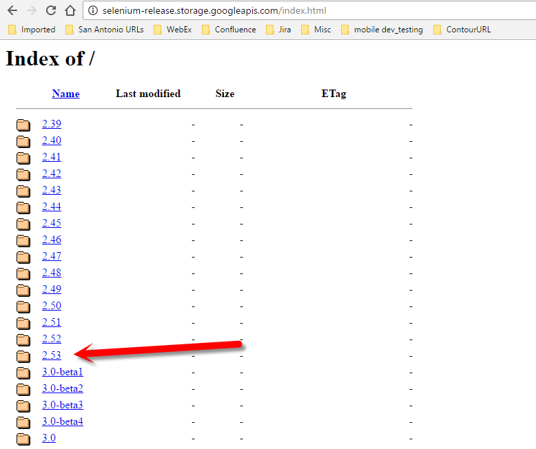 Knowledge Worker Selenium driver Getting Selenium jars