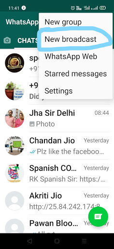 WhatsApp Broadcast List : How to Send Unlimited Messages in WhatsApp?