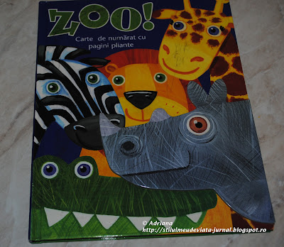 Zoo - carte de numarat cu pagini pliante