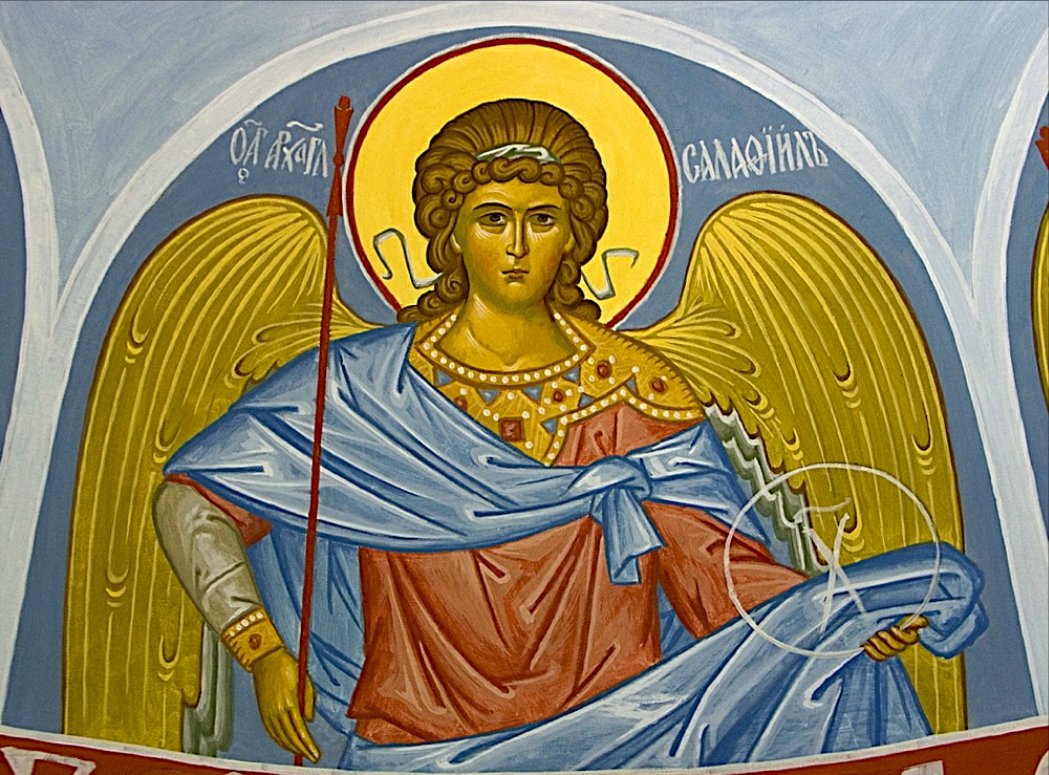 архангел рафаил икона. архангел михаил. архангел уриил фреска. архангел михаил и небесное воинство. святой архангел рафаил.