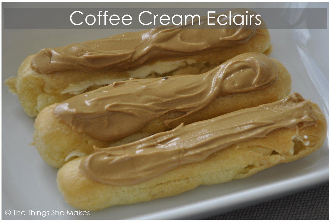 How to Make Coffee Cream Eclairs The Things She Makes