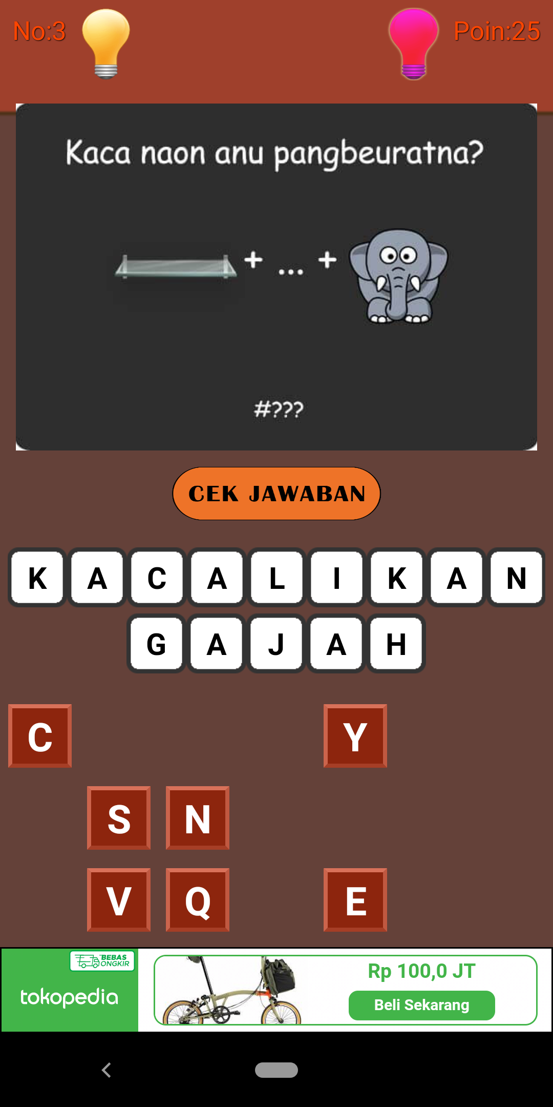 Kunci Jawaban Tatarucingan Sunda Lepel 1 Falcon App