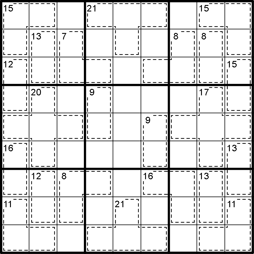 PUZZLE NO. 160 Killer Sudoku