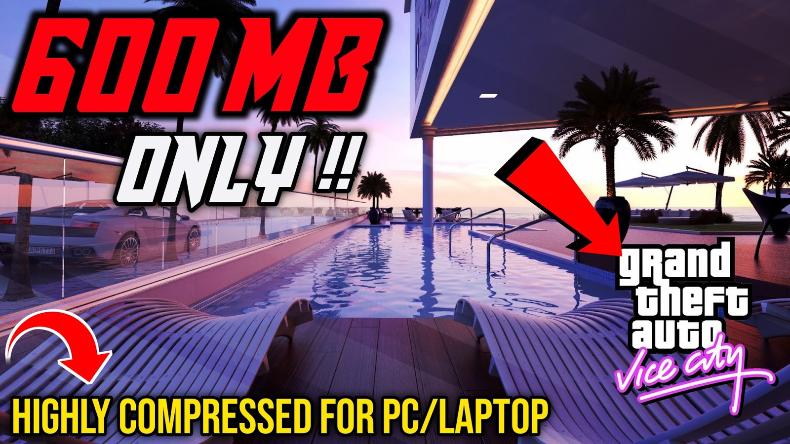 GTA Vice City Remastered For PC in Just 650MB Highly Compressed