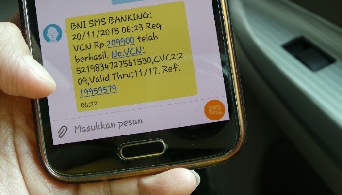 SMS Banking Bank BNI