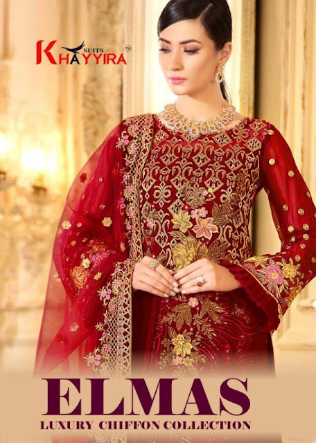 Khayyira Elmas Georgette Pakistani Suits wholesale