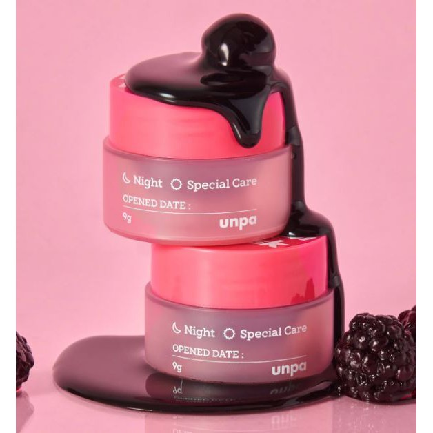 Mặt Nạ Ngủ Môi Dưỡng Ẩm Chống Lão Hóa Unpa Bubi Bubi Lip Mask 9g