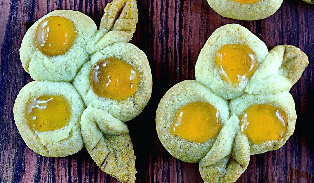 Thumb Print Flower Cookies