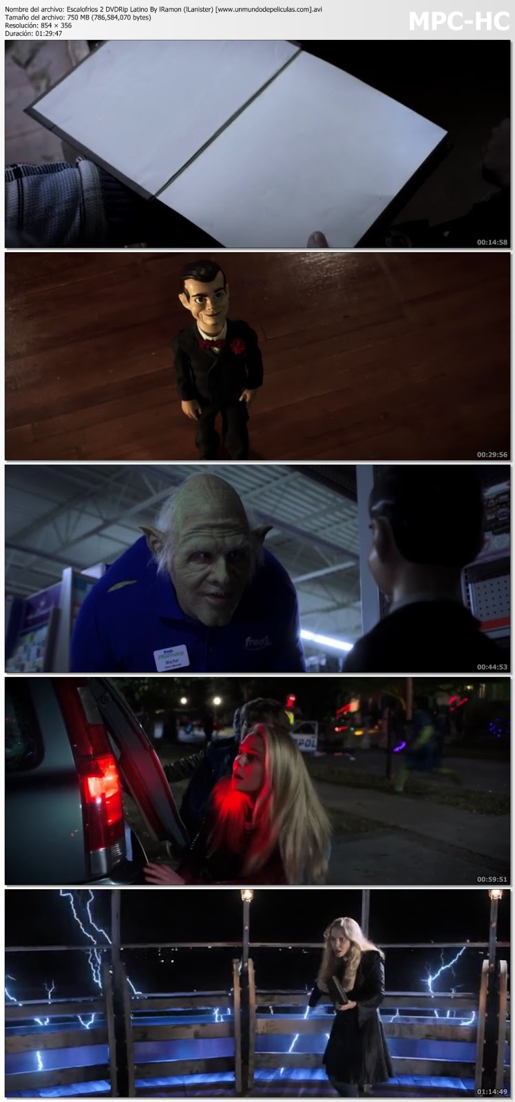 Capturas de la película.