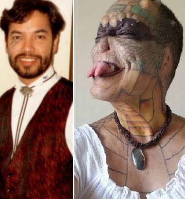 Banker who spent £61,000 to become 'human dragon' now wants too cut off pen!s (See Photos) Banker who spent £61,000 to become 'human dragon' now wants too cut off pen!s (See Photos)