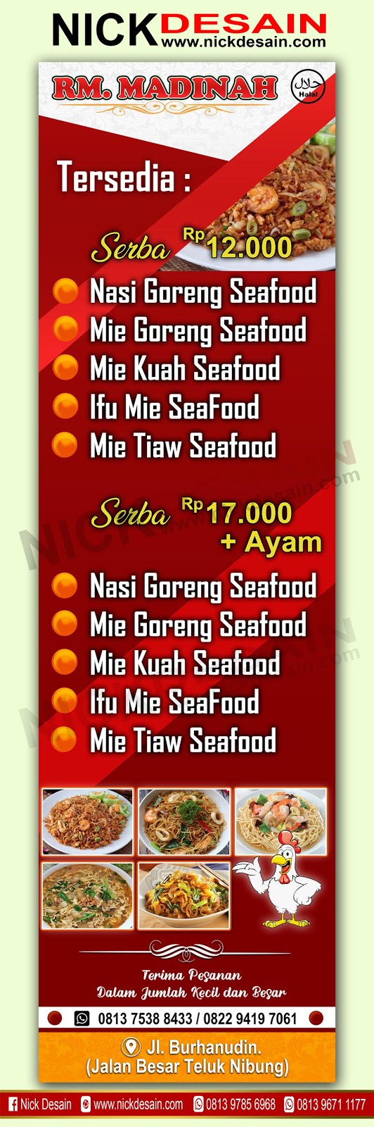 Contoh Desain Banner Spanduk Restoran Percetakan Murah Tanjungbalai Percetakan Tanjungbalai Desain Online Logo Banner Spanduk