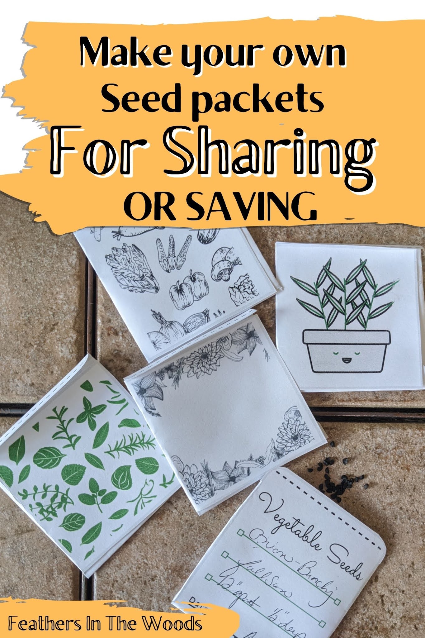 How to Make a Plant Seed Storage Box + Free Printable Dividers