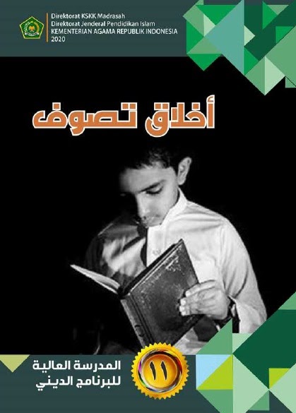 Buku Akhlak Tasawuf Kelas 11 MA Cetakan Tahun 2020 Berbahasa Arab