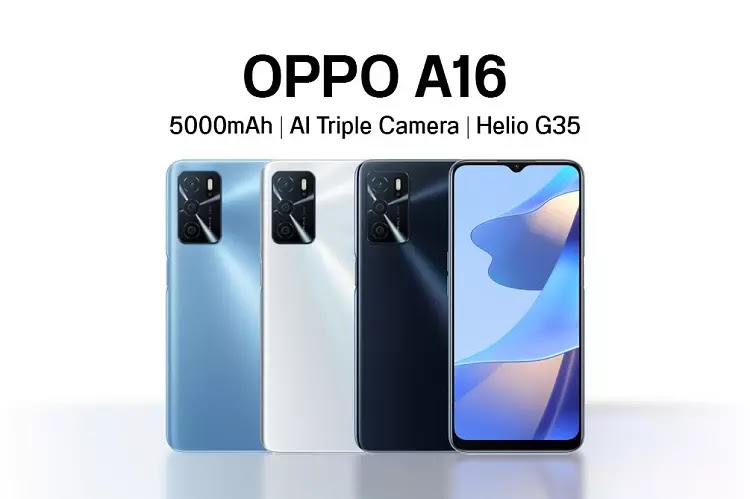 Oppo A16 Rilis Resmi, Pakai Helio G35 dan Baterai 5000 mAh Oppo A16 Rilis Resmi, Pakai Helio G35 dan Baterai 5000 mAh