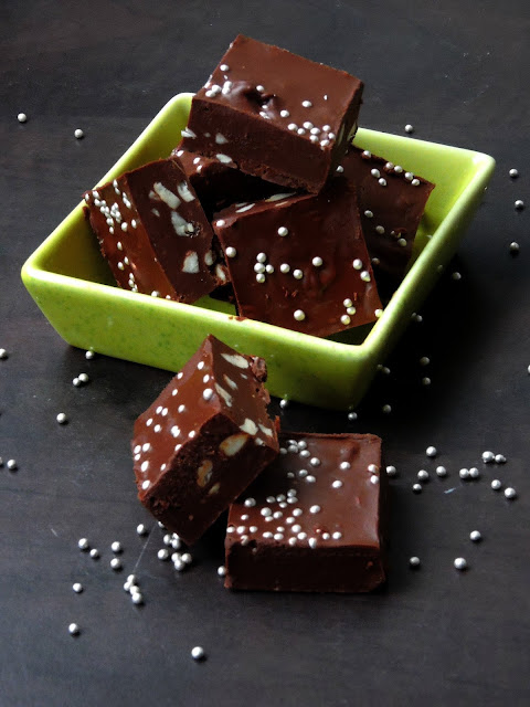 Cashew Dark Chocolate Fudge, Cashew Fudge