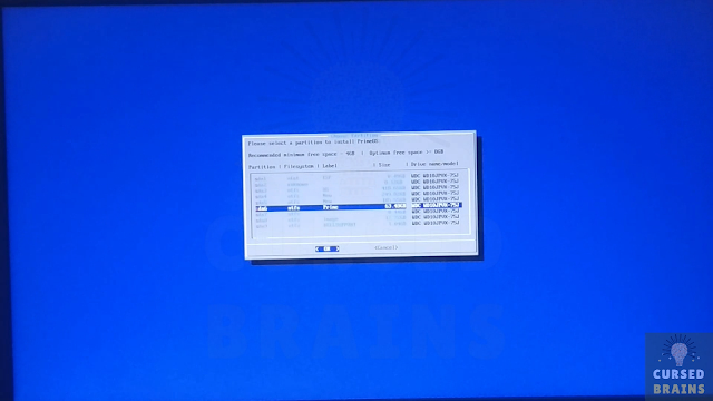 How To Install Prime OS select the partition How To Install Prime OS select the partition