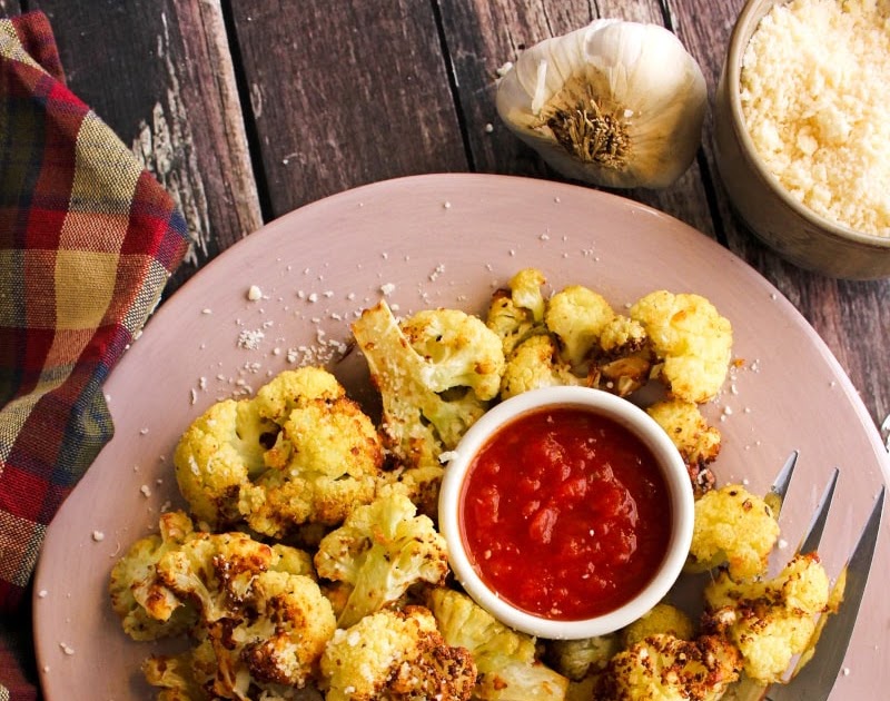 Air Fryer Parmesan Cauliflower The Two Bite Club