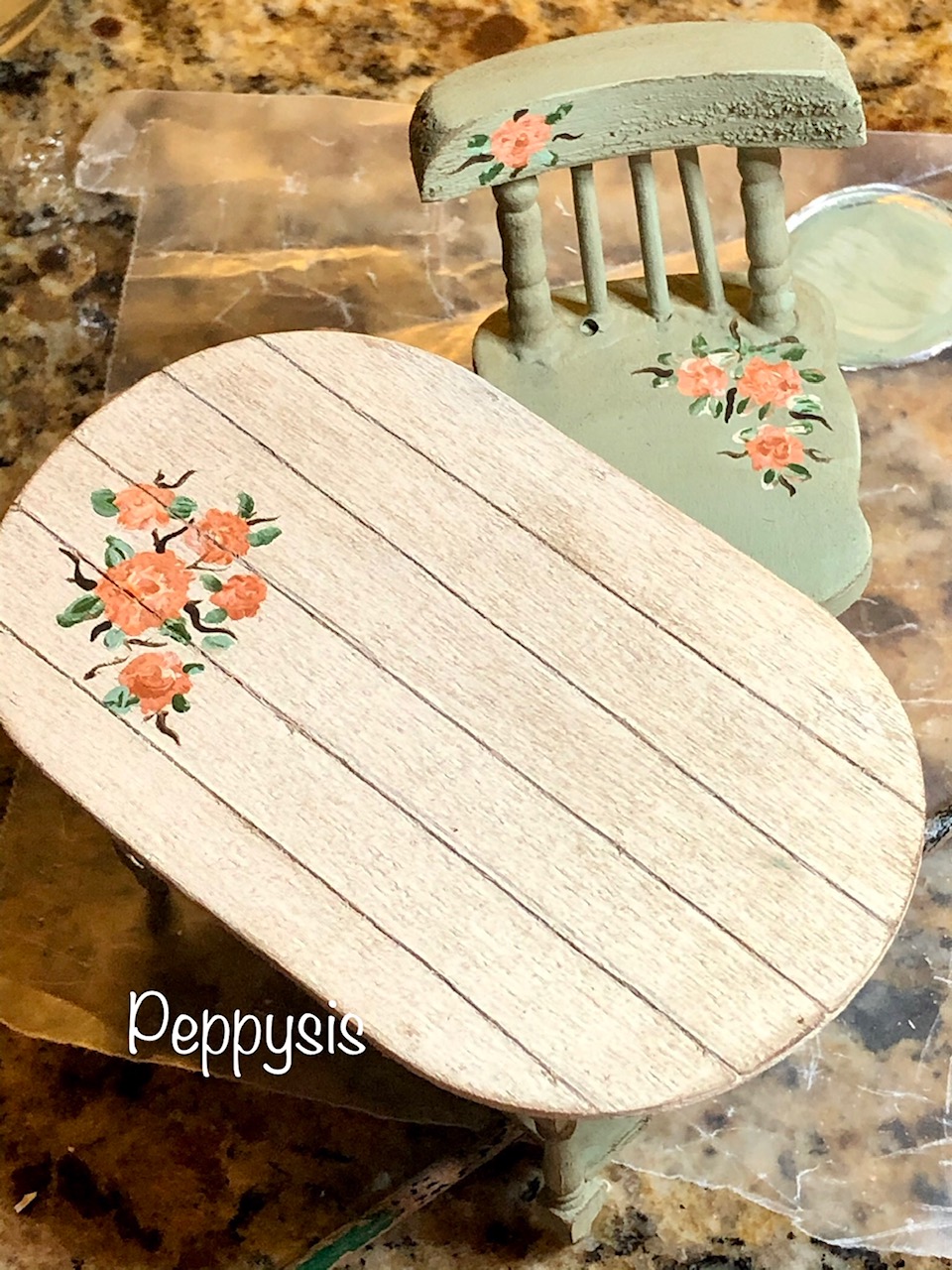 peppysis Dollar Tree Table and Chair UpDo