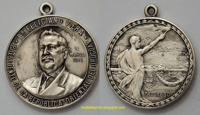 Medalla Feliciano Viera Uruguay presidente