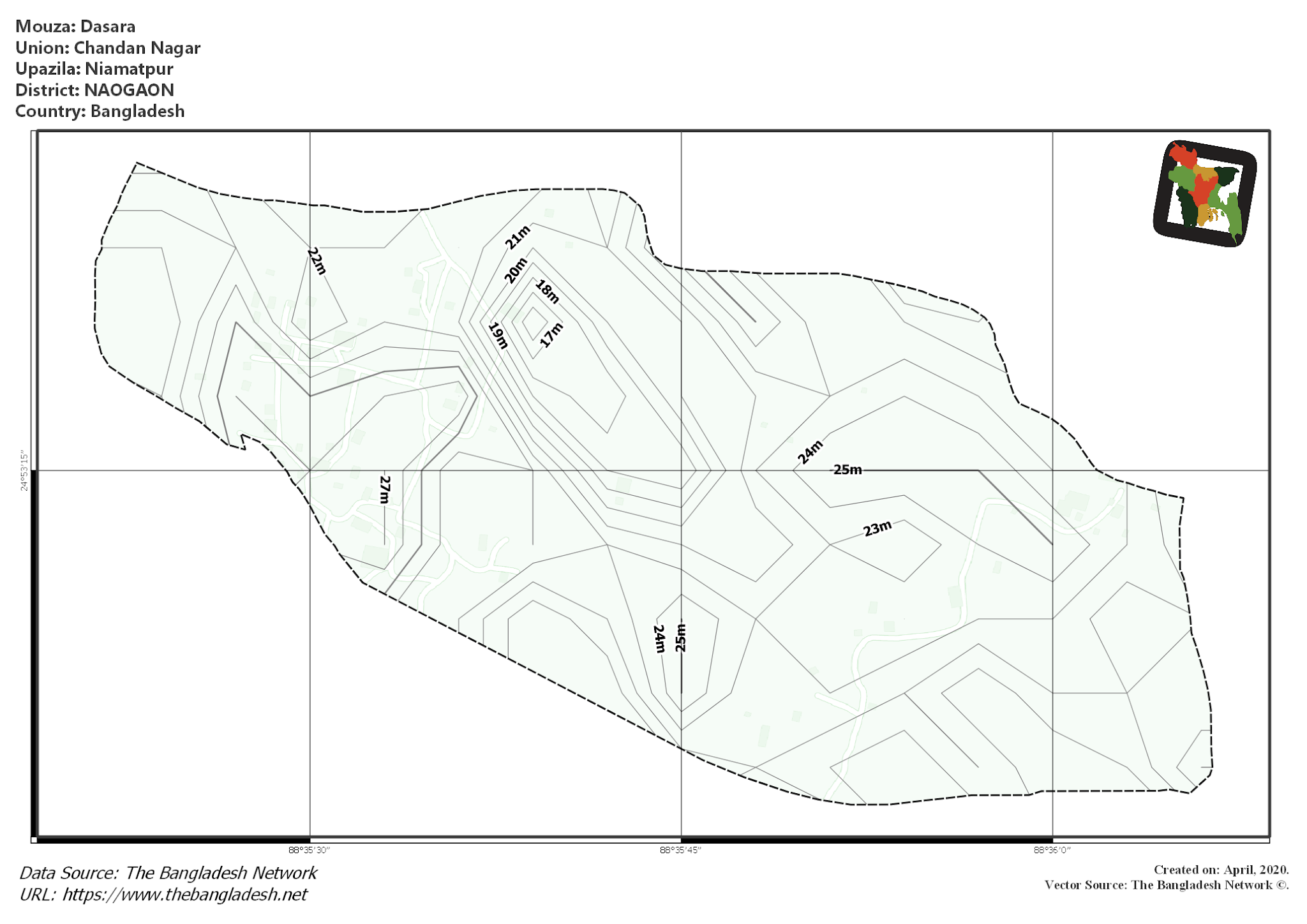 Map of Dasara Mouza of Niamatpur Upazila, NAOGAON Map of Dasara Mouza of Niamatpur Upazila, NAOGAON, Bangladesh.