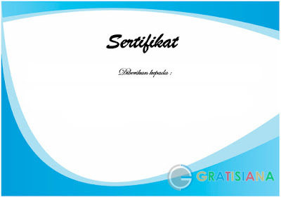 Kumpulan Format Ijazah Dan Bingkai Sertifikat Piagam Kosong Gratisiana Net