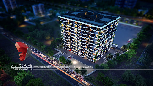 3D Architectural Walkthrough Rendering For Apartment Project With Complete Visualization & Branding Solution.