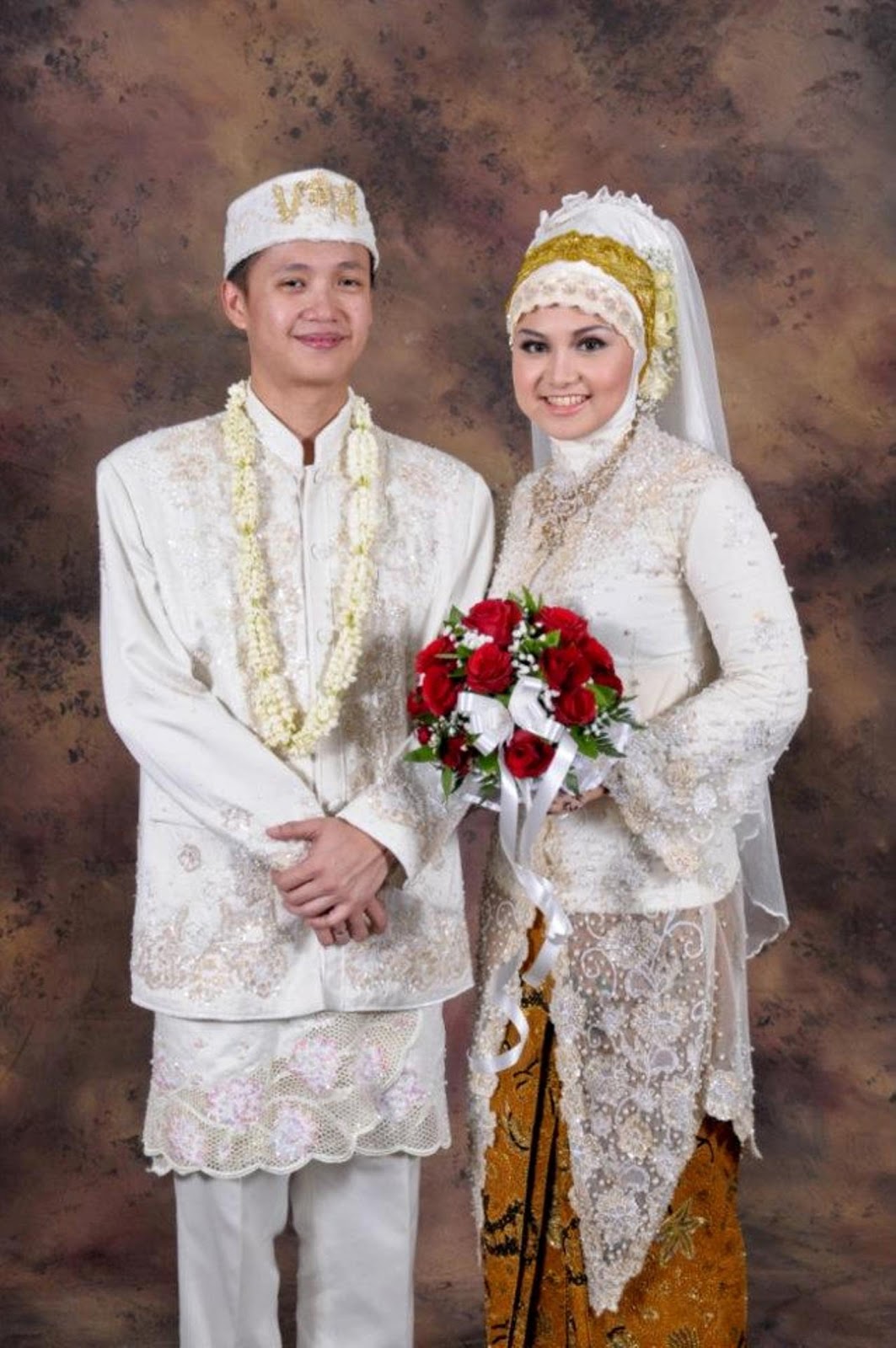 baju pengantin  muslim contoh desain model kebaya muslim 