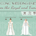 42 Iconic Wedding Dresses from the Royal and Famous #infographic