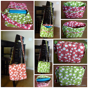 Sewing tutorial for making a reversible messenger bag