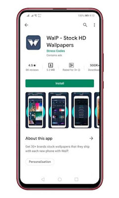 Unduh dan install aplikasi Walp Android