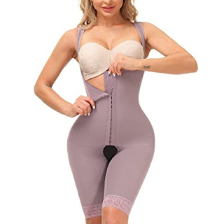 M MYODRESS Shapewear for Women Tummy Control Fajas Colombianas Body Shaper  Open Bust Bodysuit