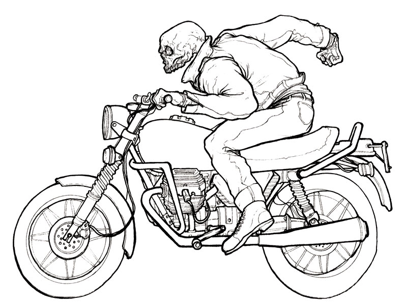 the making of monoluminant: ghost rider ink