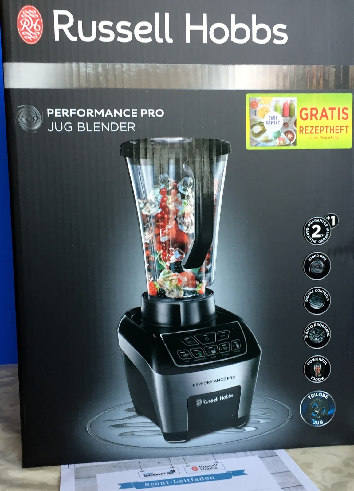 Produkttestseite von Heike Produkttest Russell Hobbs Performance Pro