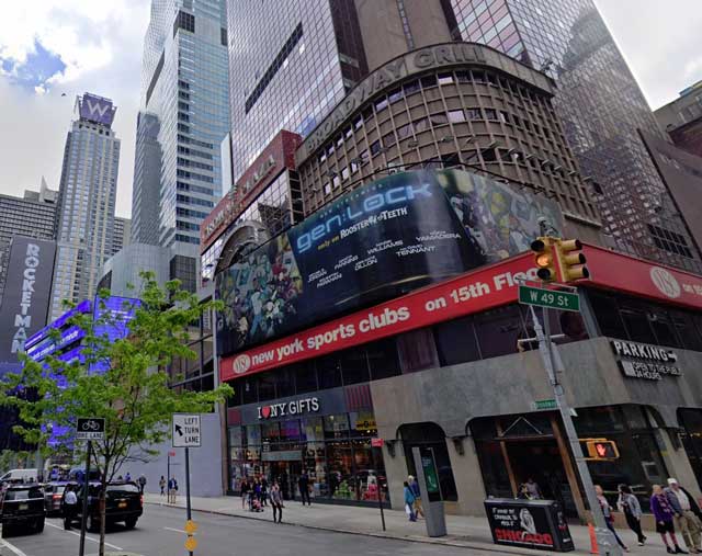 Pussycat Theater location at Broadway and 49th Street, NYC, randommusings.filminspector.com