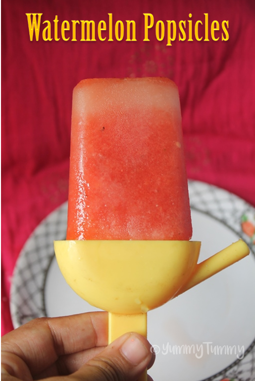 Watermelon Popsicles Recipe Yummy Tummy
