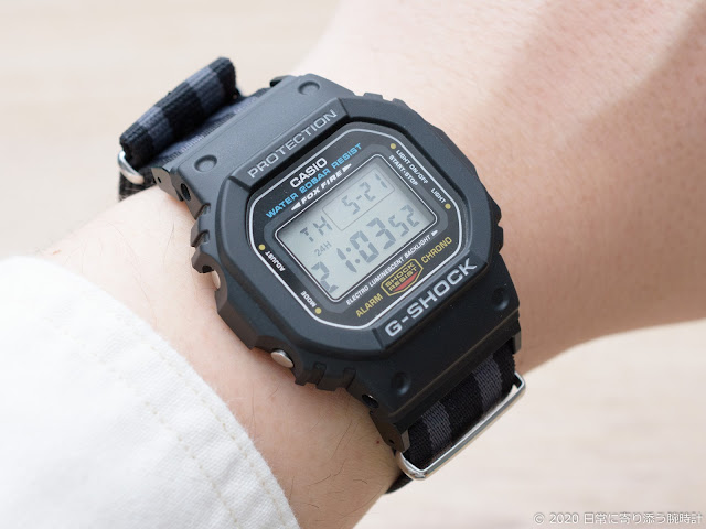 G-SHOCKのストラップをカスタムする方法[NATOタイプ][DW-5600]