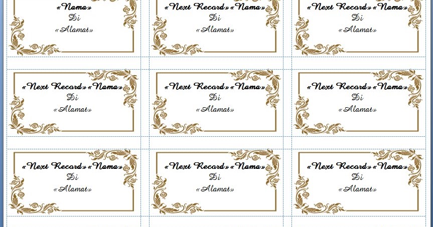 Frame Label Undangan Kumpulan Label Undangan Pernikahan