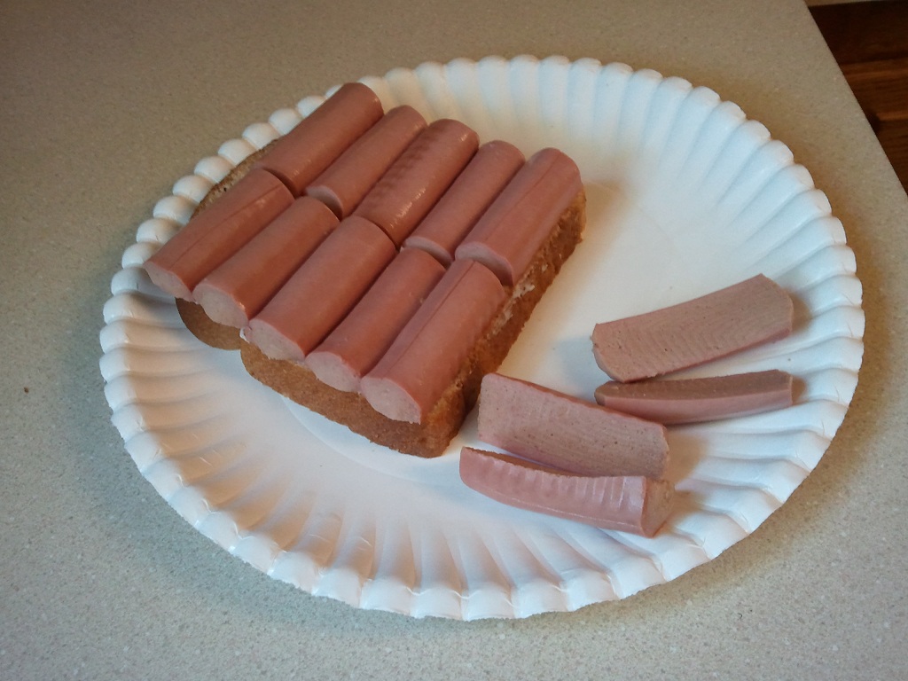 Woodn't Ya Know It... Vienna Sausage and Green Olive Sandwich!