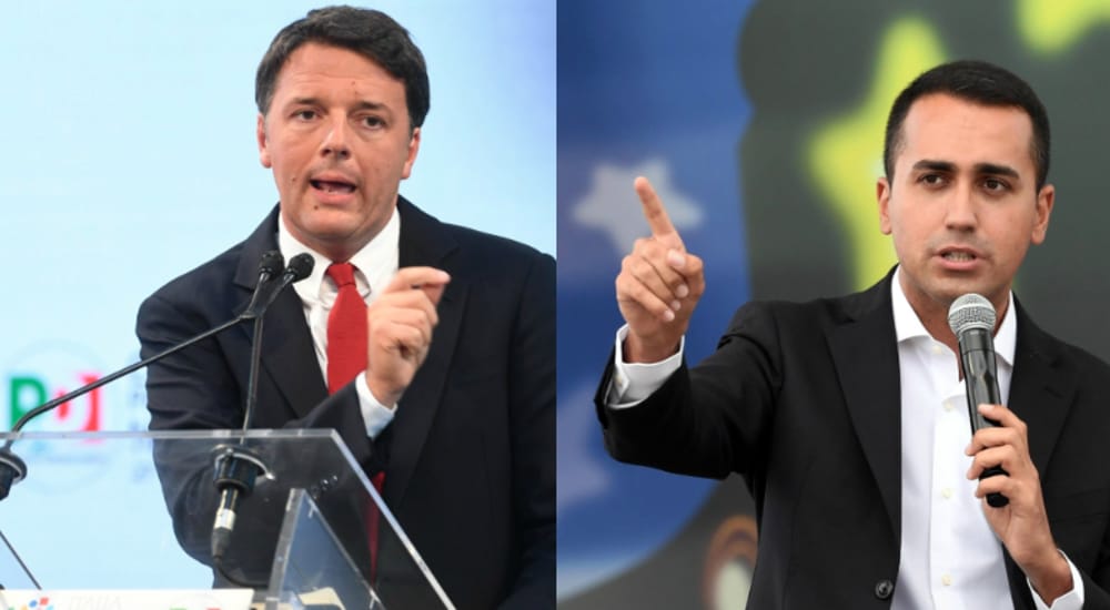 Risultati immagini per Renzi irride Di Maio sul testo della pace fiscale
