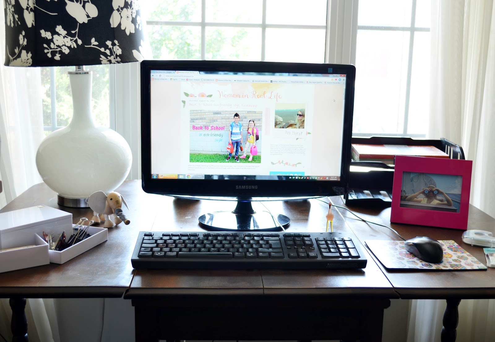 Woman in Real Life Back to Work with Staples & Martha Stewart