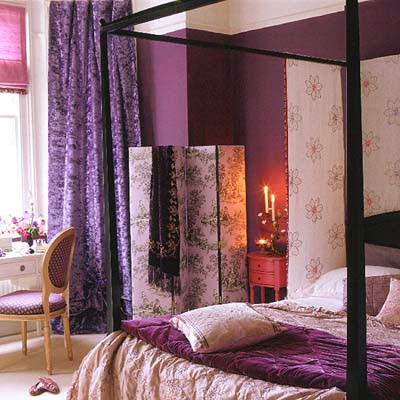 detalle dormitorio lila